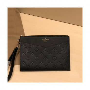 Louis Vuitton 2020 Melanie Pochette Leather Clutch Bag,23cm