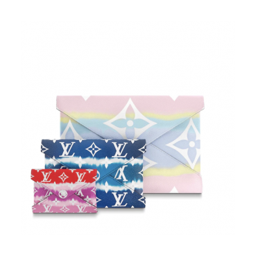 Louis Vuitton 2020 Escale Pochette Kirigami Clutch Bag,15.5cm
