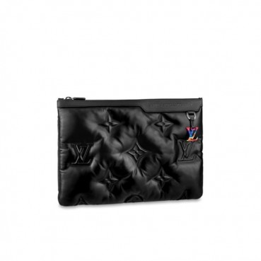 [핫 신상]Louis Vuitton 2020 A4 Leather Clutch Bag,34.5cm 