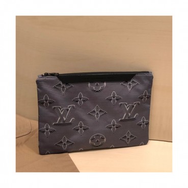 Louis Vuitton 2019 Monogram Reversible Clutch Bag,34.5cm 