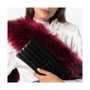Saint Laurent 2019 Leather Clutch Bag , 25cm 