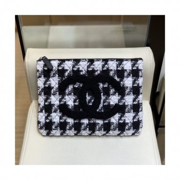 Chanel 2019 Women Tweed Clutch Bag,28cm 