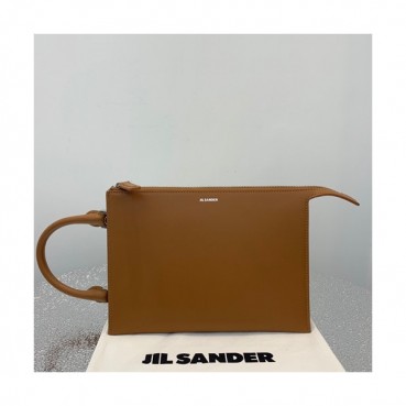 Jil Sander 2019 Tootie Leather Clutch Bag / Tote Shoulder Bag,23cm 