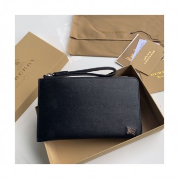 Burberry 2019 Leather Clutch Bag , 21cm 
