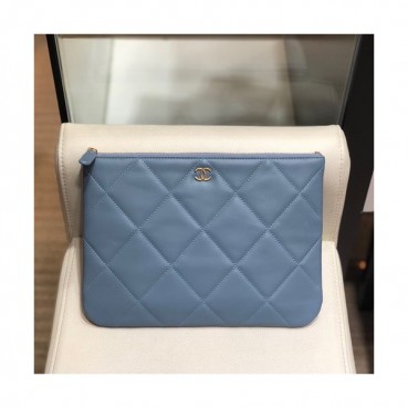 Chanel 2019 Leather Clutch Bag,28CM 
