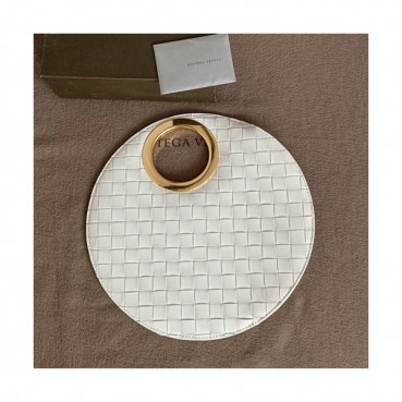 Bottega Veneta 2019 Rim In Maxi Intreccio Leather Clutch Bag,27cm 