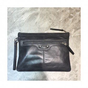 Balenciaga 2019 Leather Clutch Bag,33/37CM 