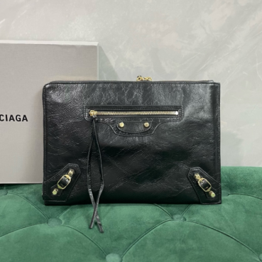 Balenciaga Leather Clutch Bag,33/37CM 