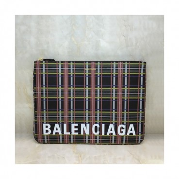 Balenciaga 2019 Leather Clutch Bag,34CM 