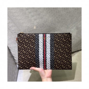 Burberry 2019 TB Canvas Clutch Bag , 30cm 