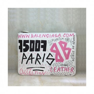 Balenciaga 2019 Leather Clutch Bag,34CM 