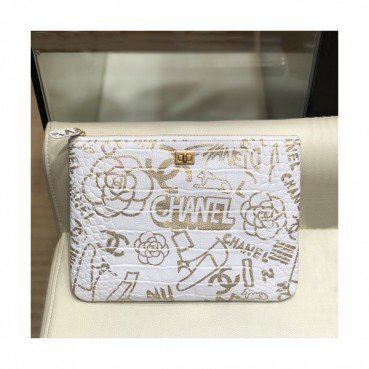 Chanel 2019 Leather Clutch Bag,28CM 