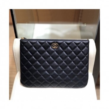 Chanel 2019 Leather Clutch Bag,28CM 