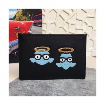 Dolce&Gabbana 2019 Leather Clutch Bag ,30CM 