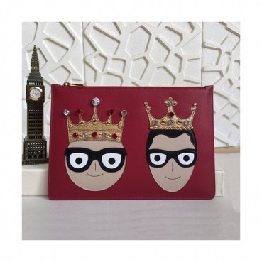 Dolce&Gabbana 2019 Leather Clutch Bag ,30CM 