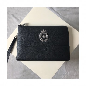 Dolce&Gabbana 2019 Leather Clutch Bag ,29CM 