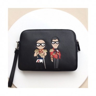 Dolce&Gabbana 2019 Leather Clutch Bag ,26CM 