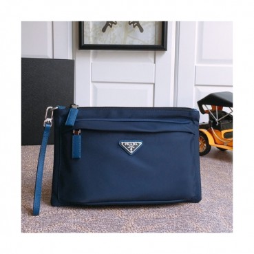 Prada 2019 Nylon Mens Clutch Bag ,28CM 