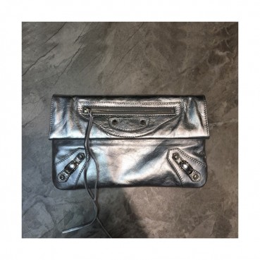 Balenciaga 2019 Leather Clutch Bag,30CM 