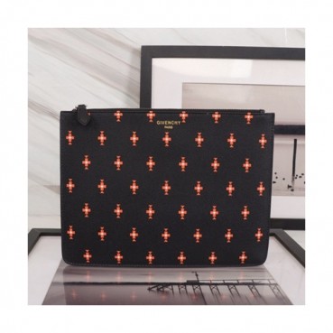 Givenchy 2019 Leather Clutch Bag,30cm 