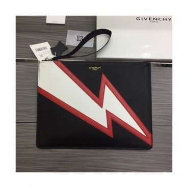 Givenchy 2019 Leather Clutch Bag,30cm 