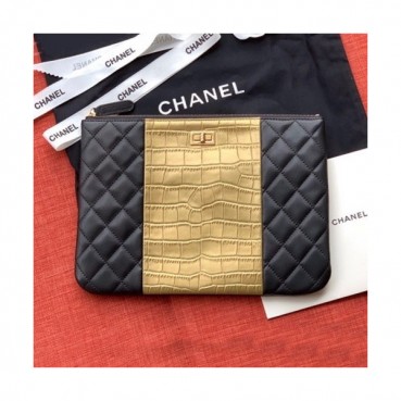 Chanel 2019 Leather Women Clutch Bag ,27.5CM 