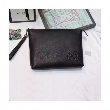 Gucci 2019 Leather Clutch Bag ,30CM 