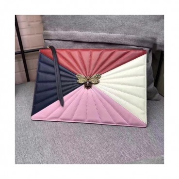 Gucci 2019 Queen Margaret Leather Clutch Bag ,30CM 