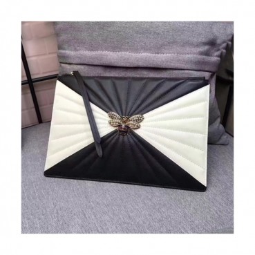 Gucci 2019 Queen Margaret Leather Clutch Bag ,30CM 