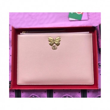 Gucci 2019 Butterfly Leather Clutch Bag ,30CM 