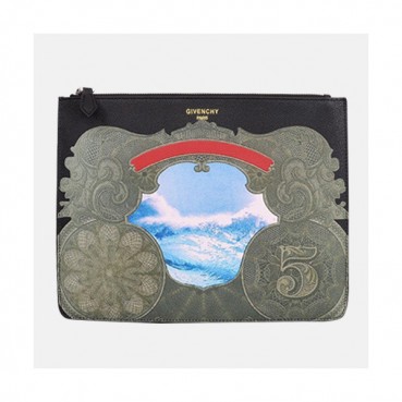 Givenchy 2019 Leather Clutch Bag,30cm 