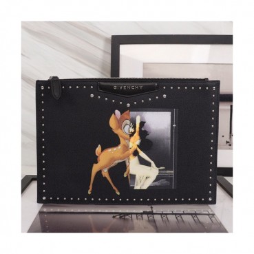Givenchy 2019 Leather Clutch Bag,32cm 