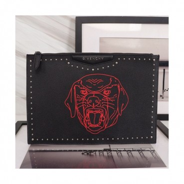 Givenchy 2019 Leather Clutch Bag,32cm 