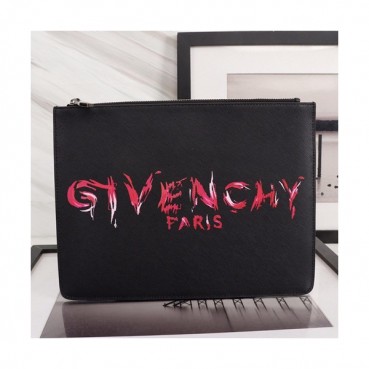 Givenchy 2019 Leather Clutch Bag,30cm 