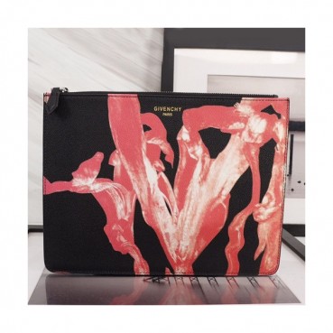 Givenchy 2019 Leather Clutch Bag,30cm 