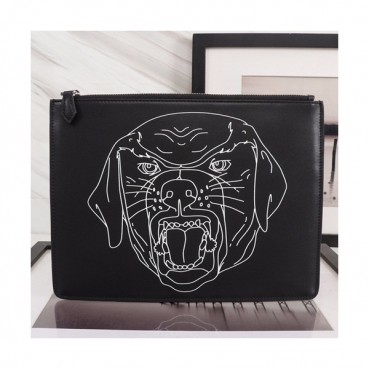 Givenchy 2019 Leather Clutch Bag,30cm 