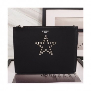 Givenchy 2019 Leather Clutch Bag,30cm 