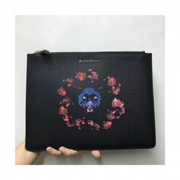 Givenchy 2019 Leather Clutch Bag,30cm 