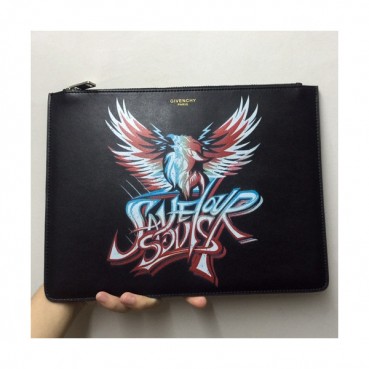 Givenchy 2019 Leather Clutch Bag,30cm 