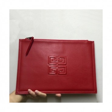 Givenchy 2019 Leather Clutch Bag,32cm 