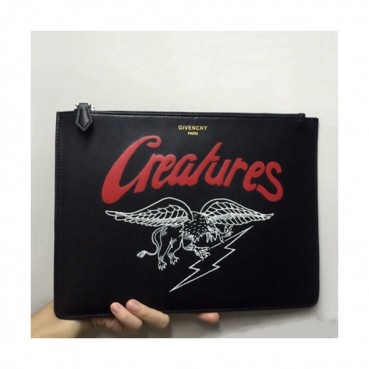 Givenchy 2019 Leather Clutch Bag,30cm 