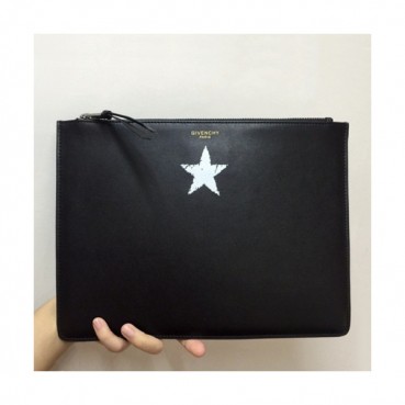 Givenchy 2019 Leather Clutch Bag,30cm 