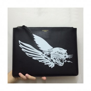 Givenchy 2019 Leather Clutch Bag,30cm 