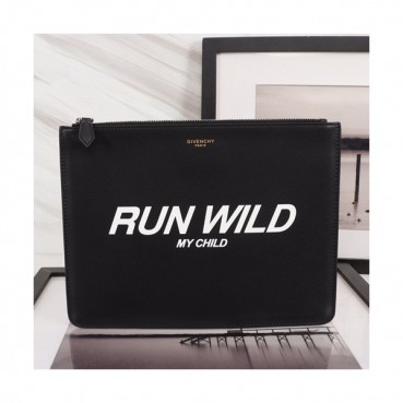 Givenchy 2019 Leather Clutch Bag,30cm 