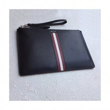 Bally 2019 Leather Clutch Bag,28cm 