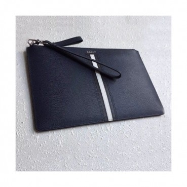 Bally 2019 Leather Clutch Bag,28cm 