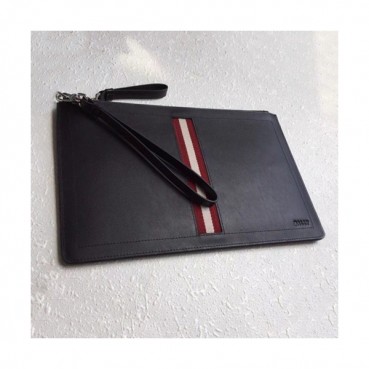 Bally 2019 Leather Clutch Bag,28cm 