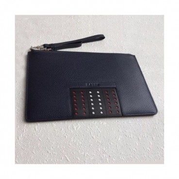 Bally 2019 Leather Clutch Bag,28cm 