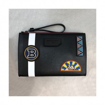 Bally 2019 Leather Clutch Bag,26cm  