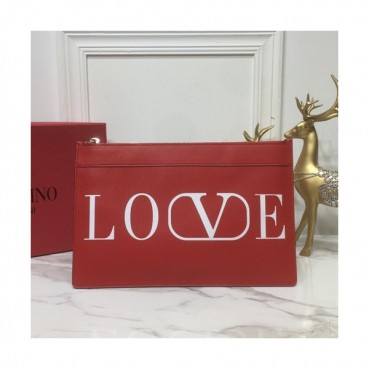 Valentino 2019  Leather Clutch Bag,30CM 